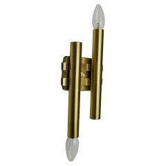 Tubular wall lamp by Maison Sciolari, 2 lights, Italy, 1970