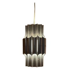 Vintage Tubular Wonder Chandelier Pendant  Robert & Trix Haussmann Swiss Lamps INT 1960s