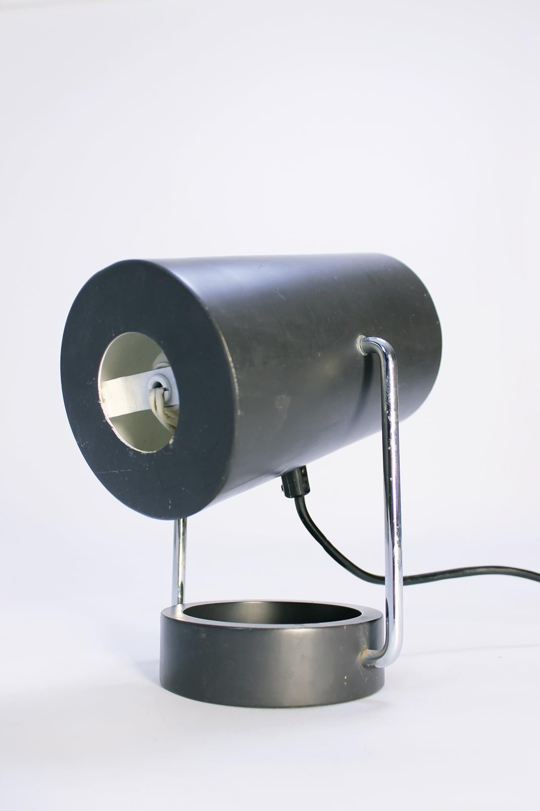 Tubus Table Lamp by Tulux in Style of Baltensweiler Swiss, 1960s In Good Condition In Debrecen-Pallag, HU