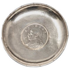 Tuck Chang Sterling Silver Dish with Coin