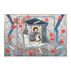 "American Icon #48" Zeitgenössisches posthumes Porträt des Sängers Freddie Mercury