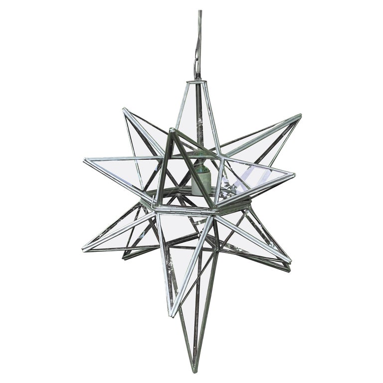 Tucker Robbins "Star Light" Pendant Light Fixture, Pewter Finish For