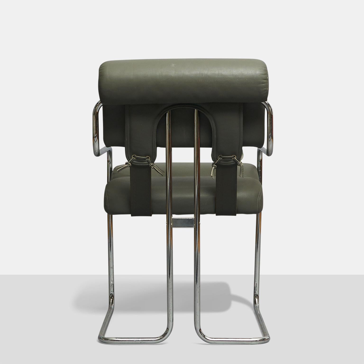 Italian Tucroma Dining Chairs by Guido Faleschini