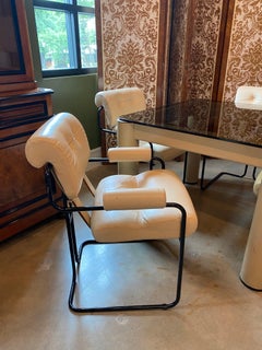 Tucroma Game Table and Four Chairs, Italy, 1970's