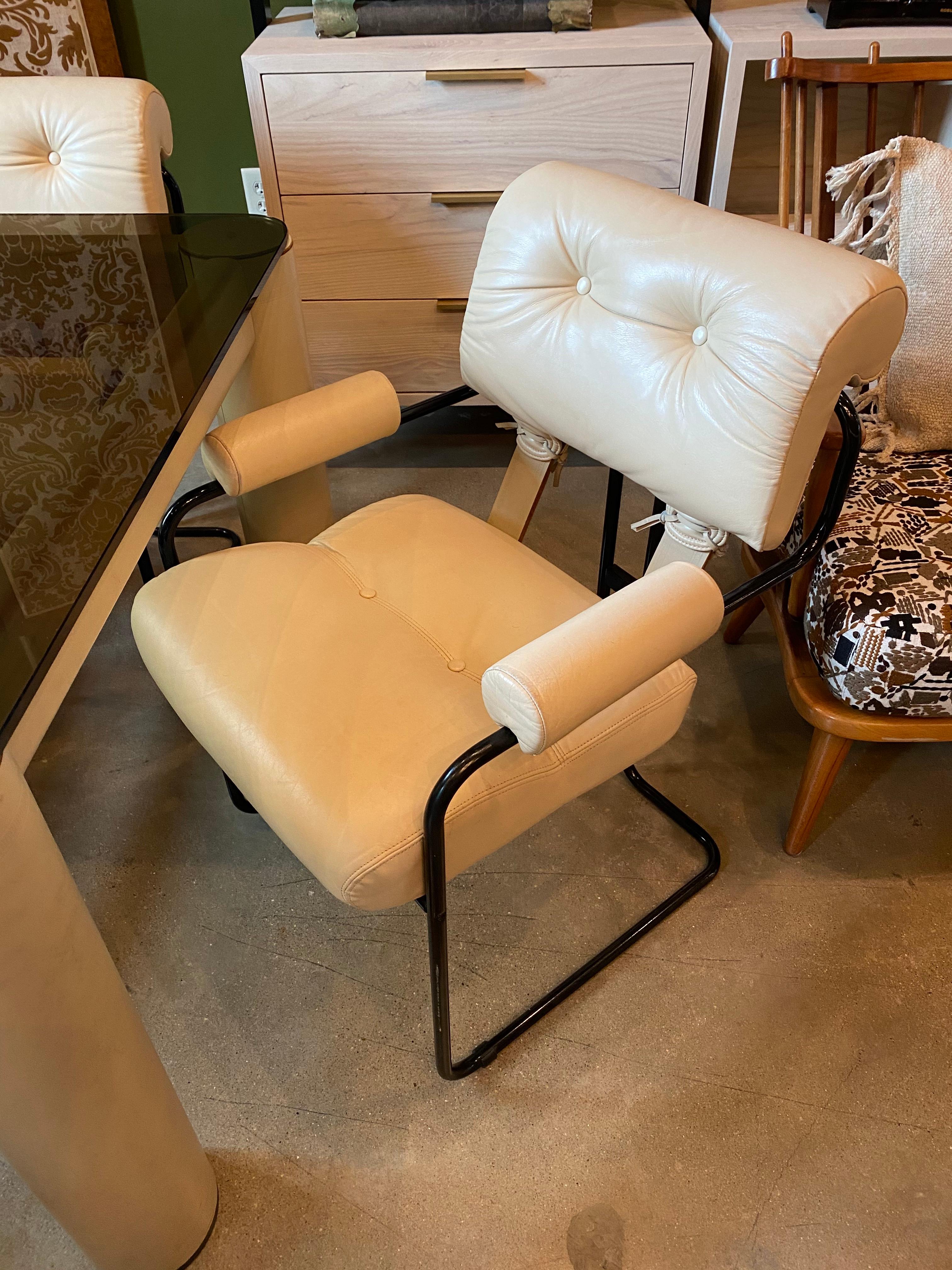 Mid-Century Modern Tucroma Game Table and Four Chairs, Italy, 1970's