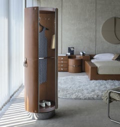 'Tucroma' Leather Rotating Wardrobe by Guido Faleschini for i4Mariani, Italy