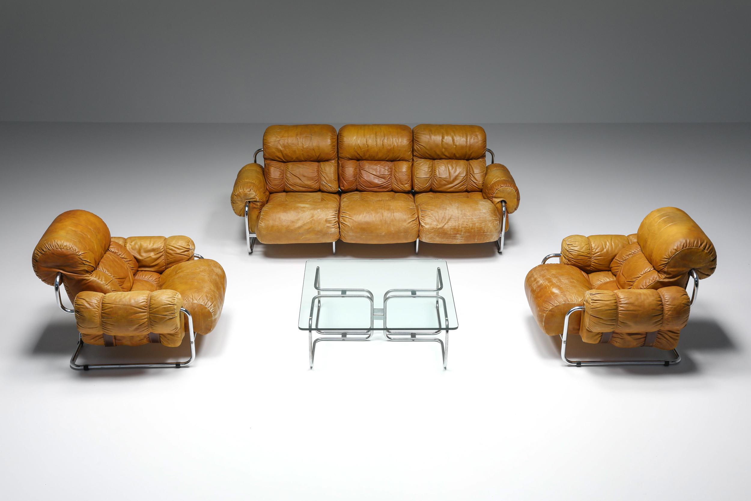 Tucroma Lounge Chairs by Guido Faleschini for Pace Collection, Italian Design 7