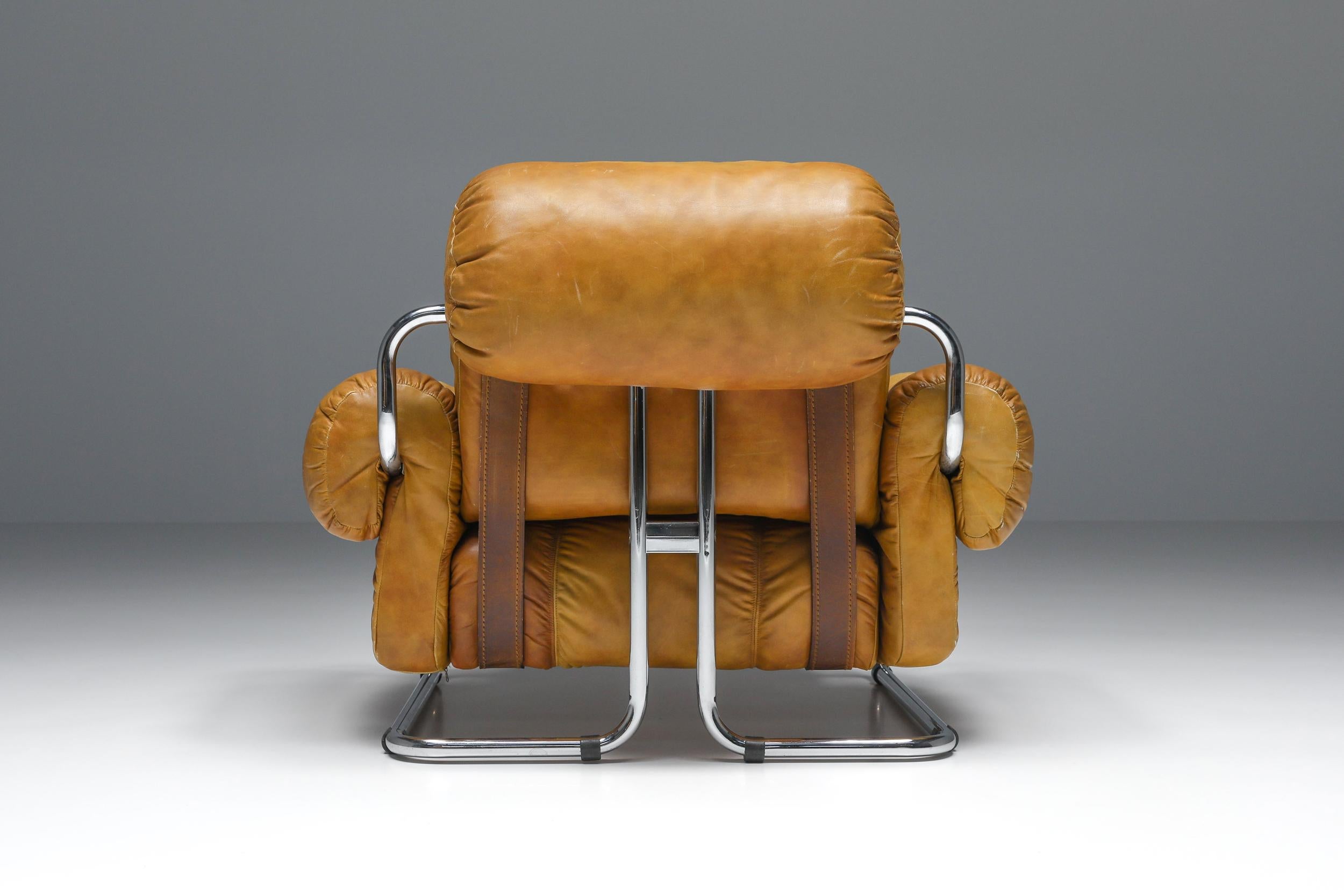 Tucroma Lounge Chairs by Guido Faleschini for Pace Collection, Italian Design In Excellent Condition In Antwerp, BE