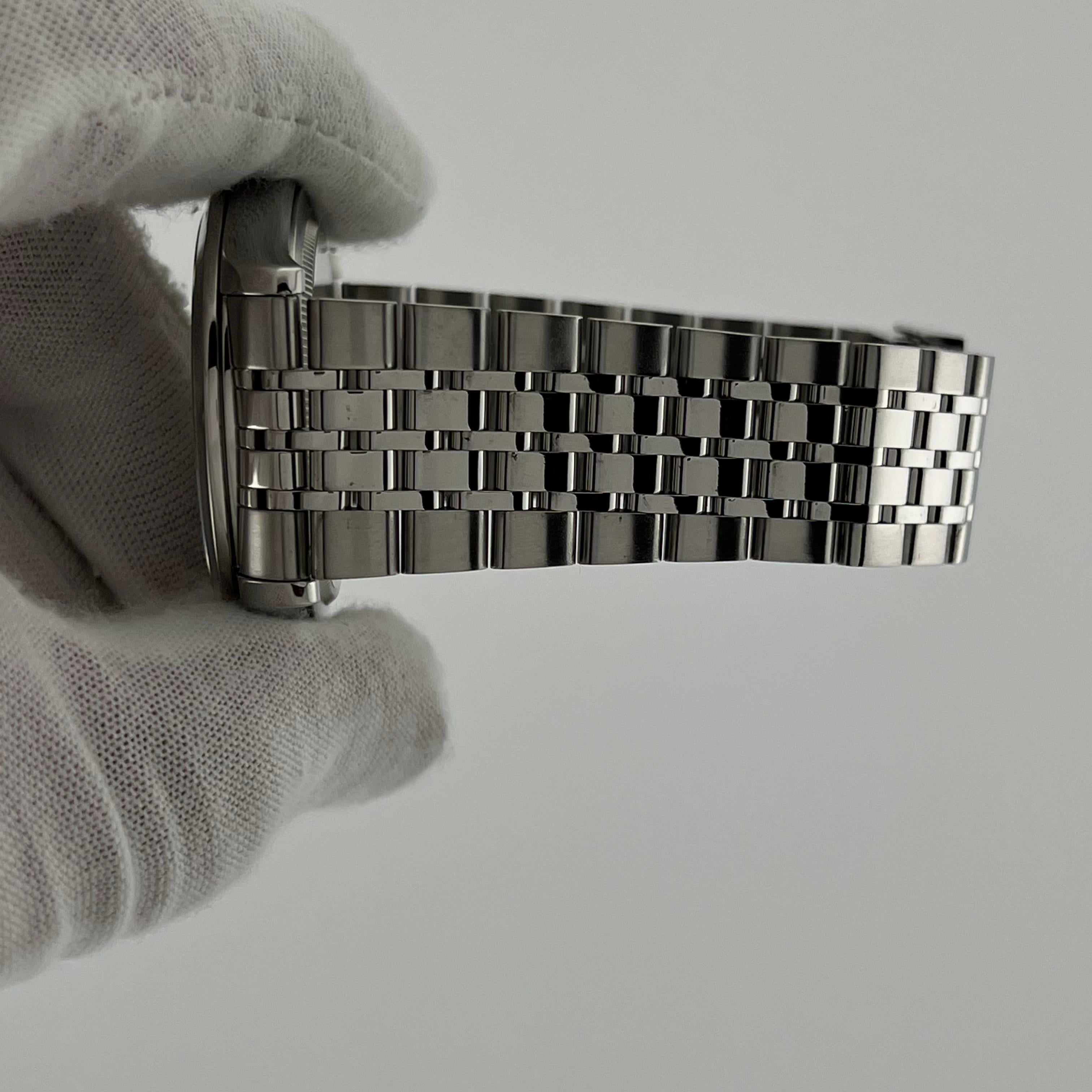 Tudor 1926 91650 41mm Weiß Diamant Zifferblatt Edelstahl Box Papier im Angebot 6