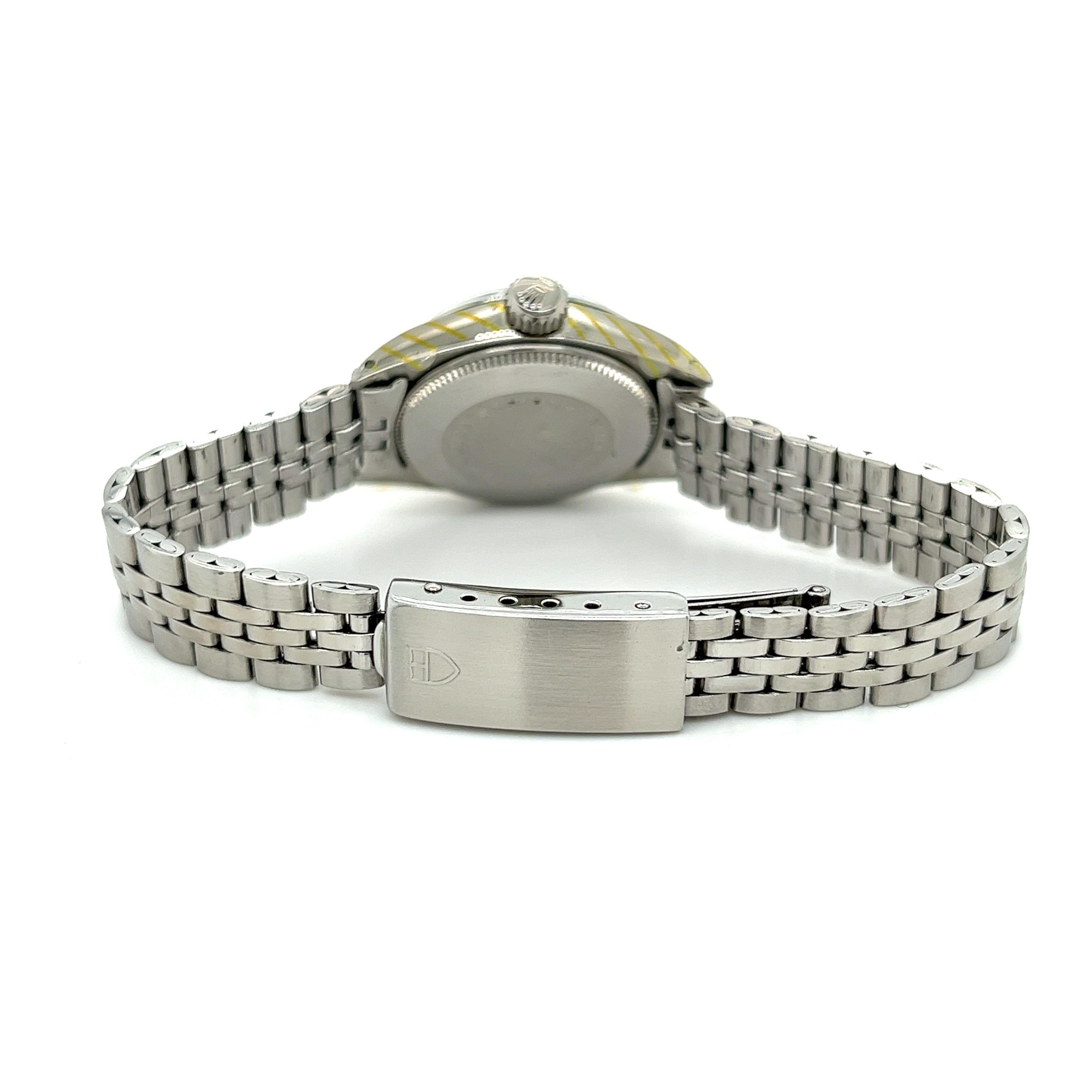 Tudor Bracelet à remontage automatique Princess OysterDate 25 mm avec médaillon jubilé  Pour femmes en vente