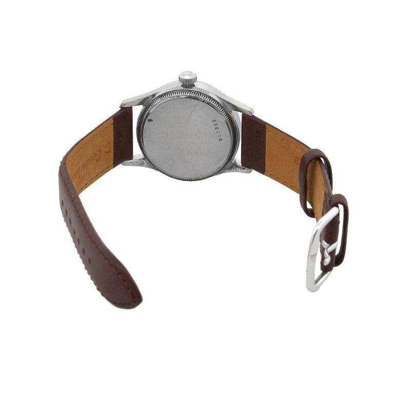 tudor brown leather strap