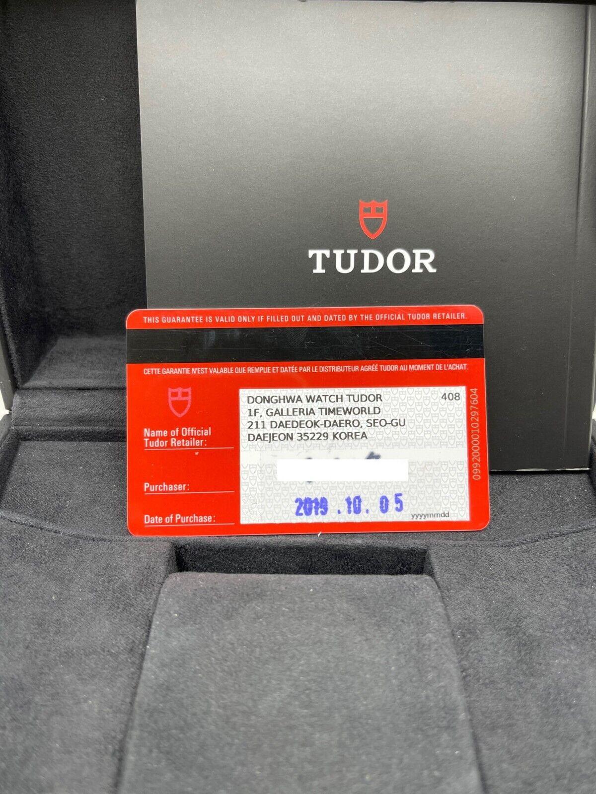 Tudor 79360DK Schwarzer Bay Chrono Dunkel PVD beschichteter Stahl 41mm Box Papier 2019 4