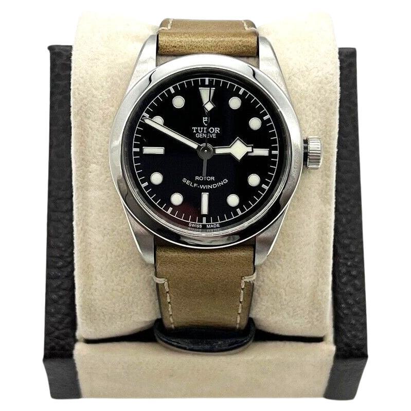 Tudor 79500 Black Bay Automatic Stainless Steel Leather Box Paper