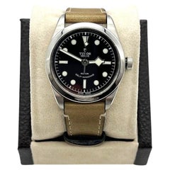 Used Tudor 79500 Black Bay Automatic Stainless Steel Leather Box Paper