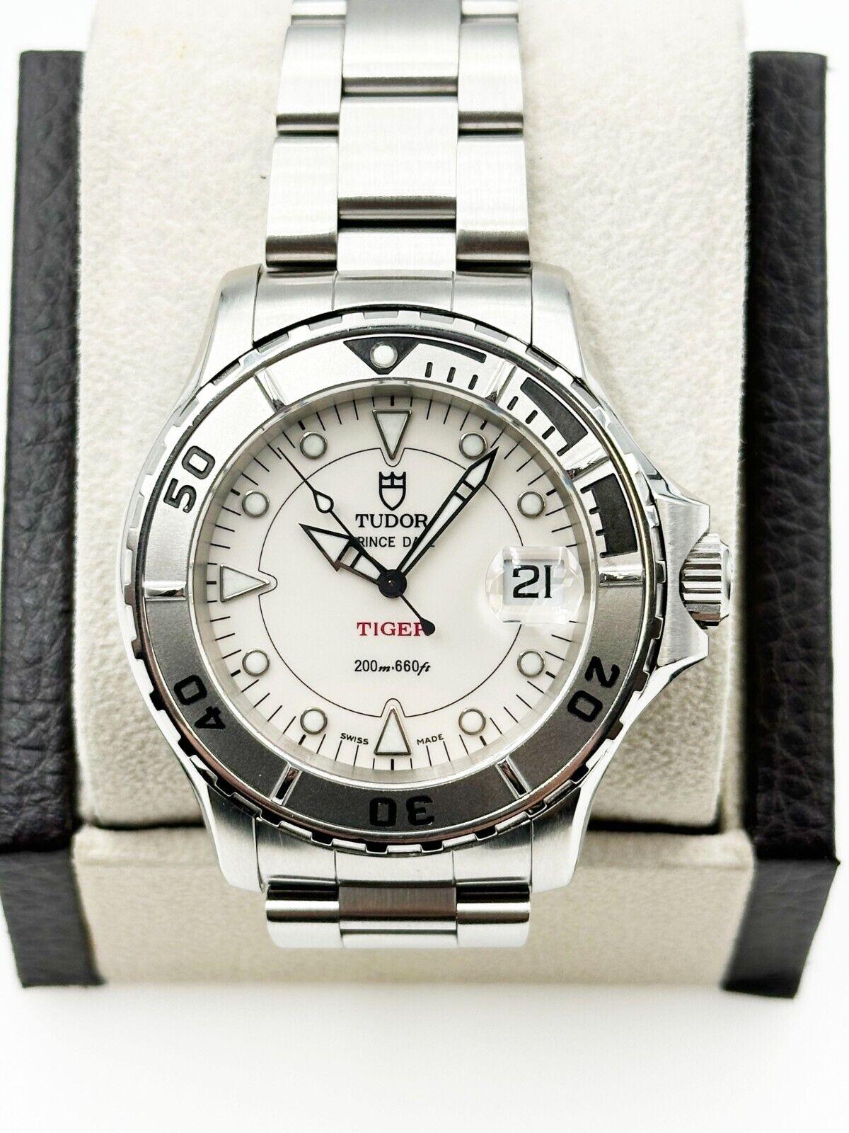 Tudor 89190 Hydronaut Prince Date Tiger Prince Opaline in acciaio inossidabile Scatola di carta 2