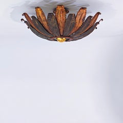 Empotrable de hierro forjado estilo Tudor y mediados de siglo de Ferro Art, España, años 50