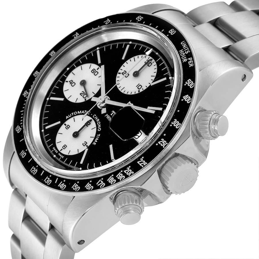 Tudor Big Block Black Dial Steel Vintage Mens Watch 79160 1