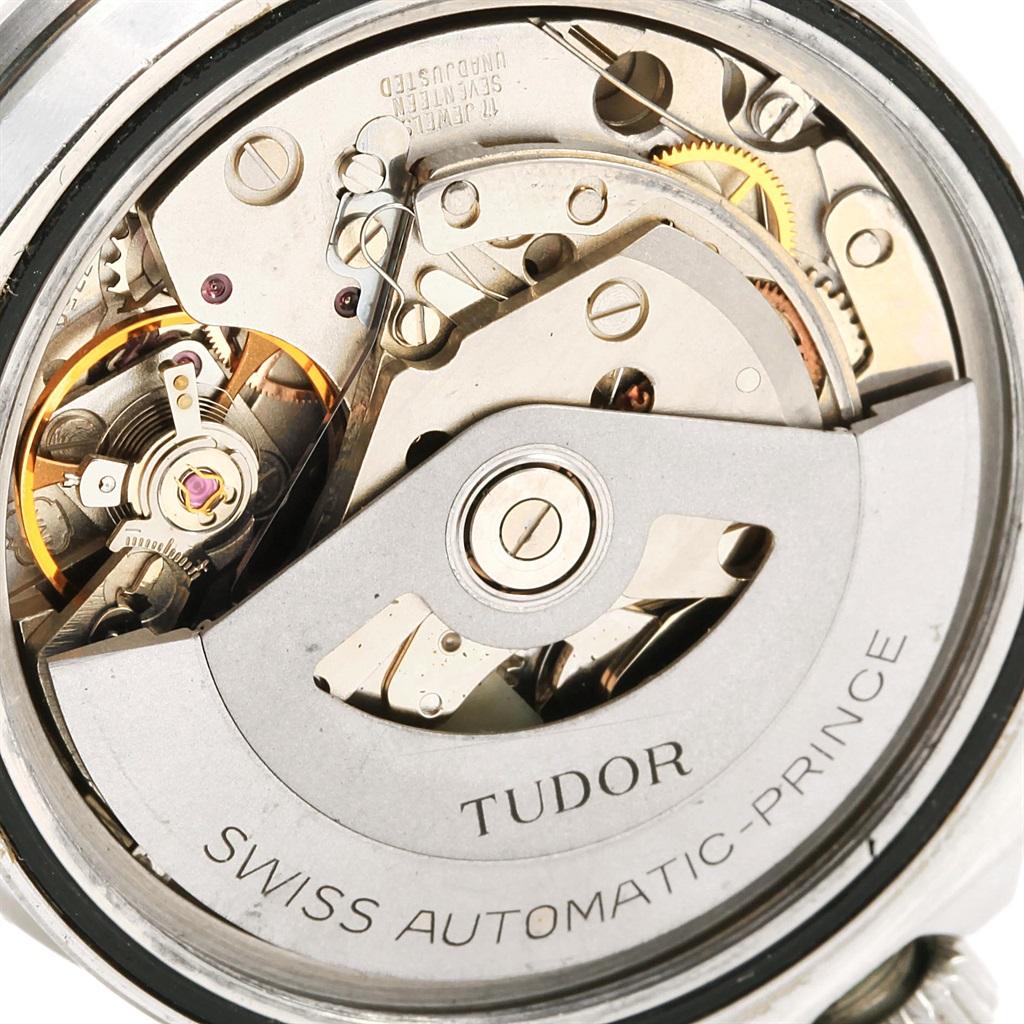 Tudor Big Block Black Dial Steel Vintage Men's Watch 94300 1