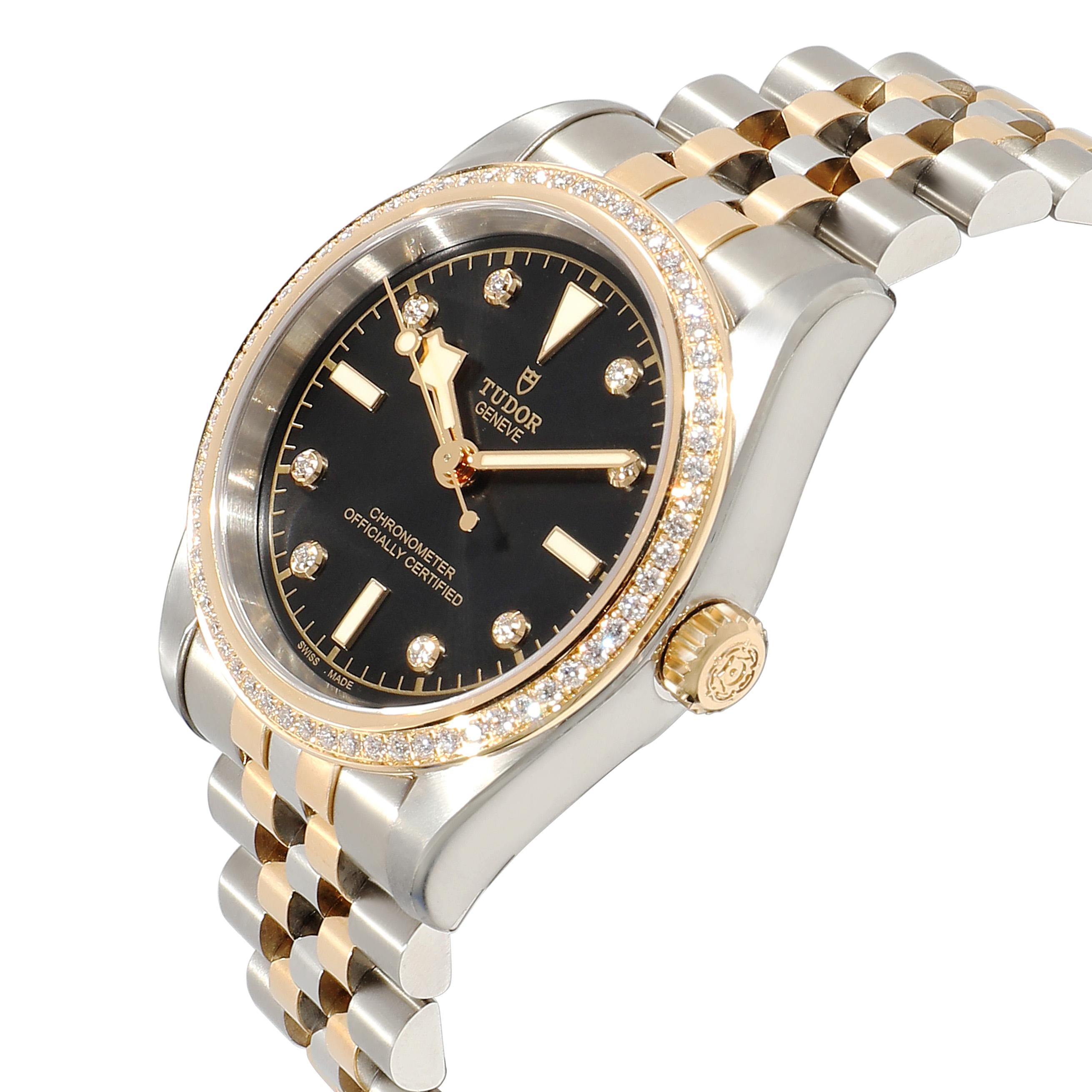 Tudor Black Bay 31 S&G 79613 Women's Watch in 18kt Stainless Steel/Yellow Gold In Excellent Condition For Sale In New York, NY