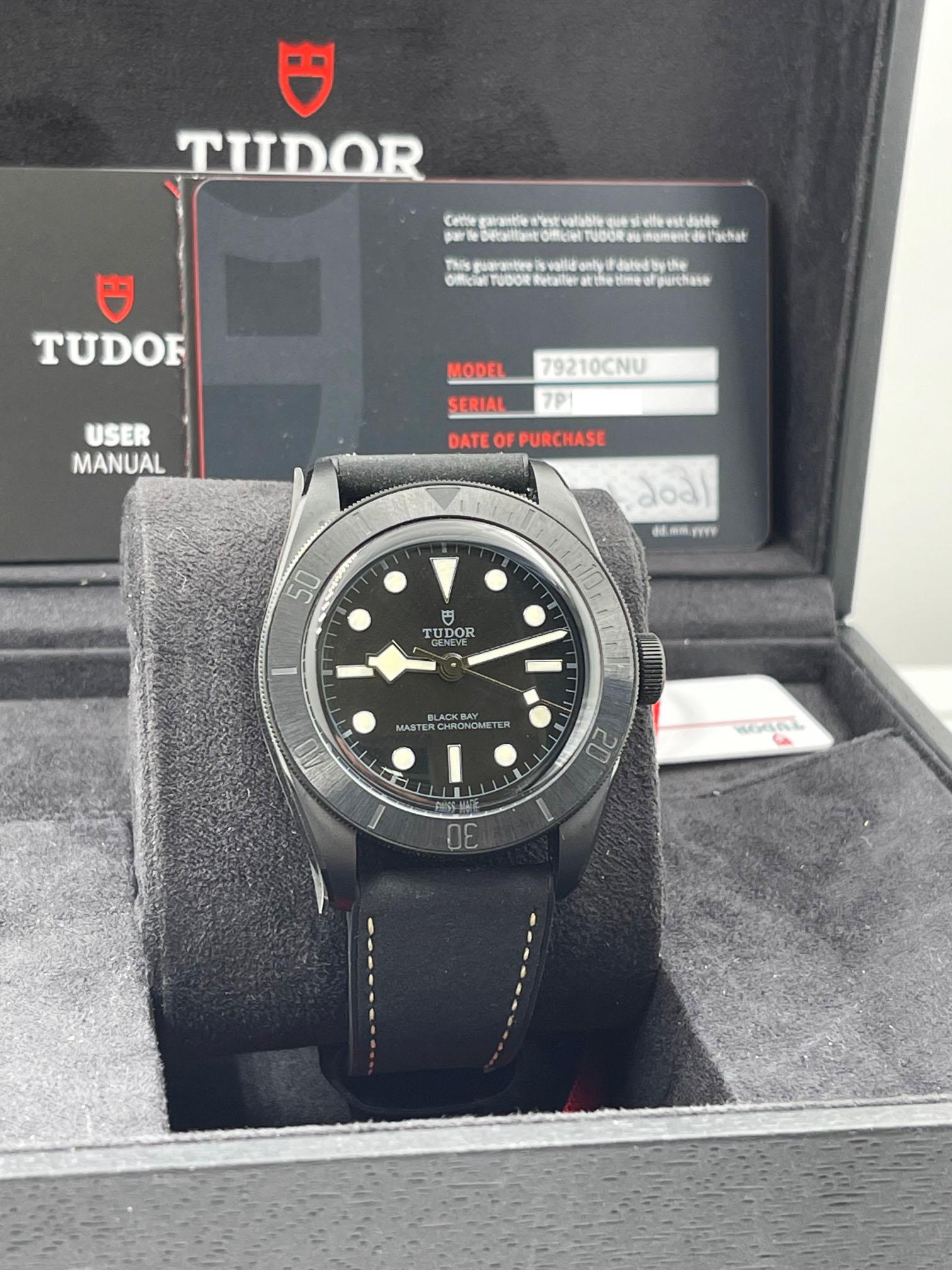 Tudor Black Bay 79210CNU Keramik Schwarzes Schachtelpapier 2021 im Zustand „Hervorragend“ in San Diego, CA