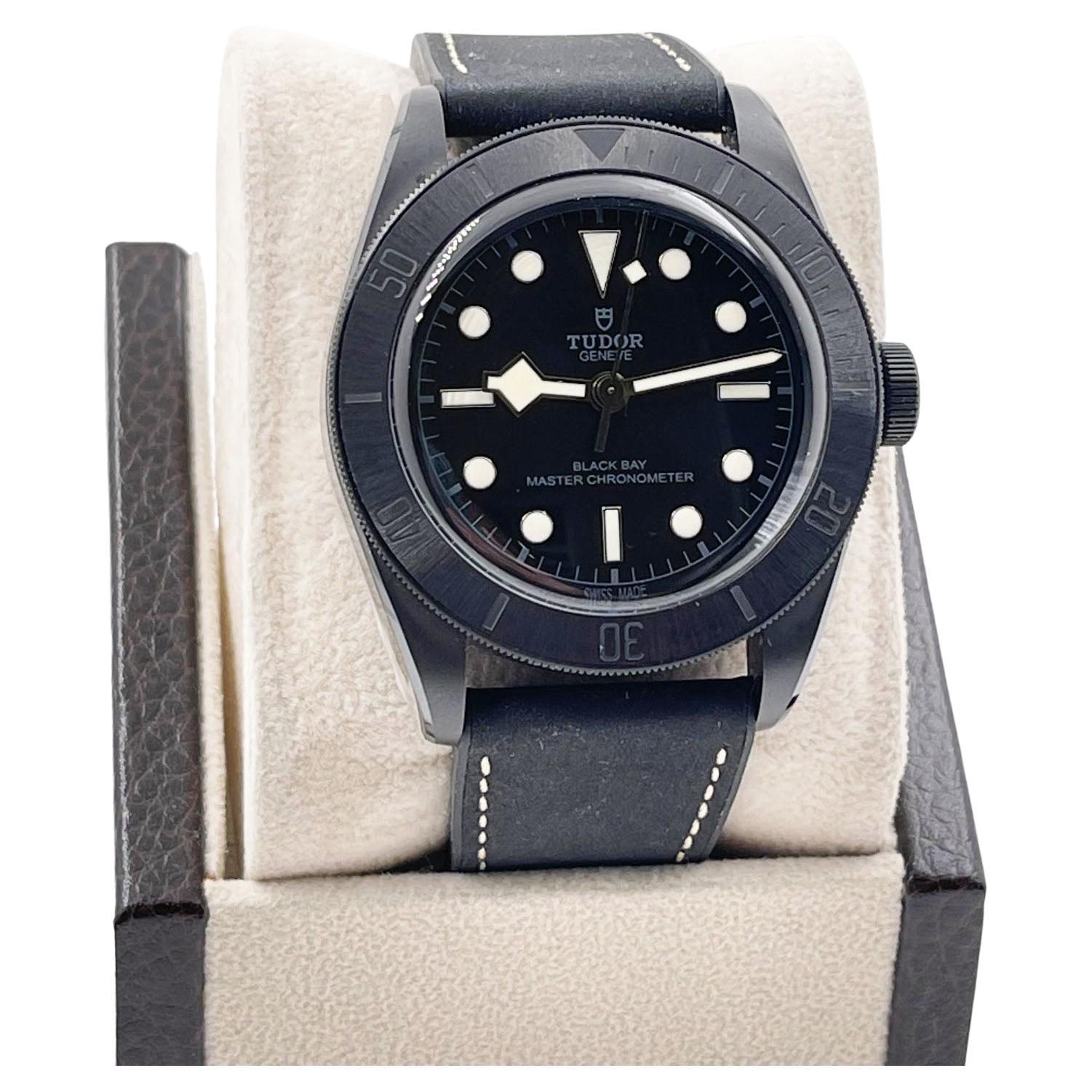 Tudor Black Bay 79210CNU Ceramic Black Box Paper, 2021 For Sale