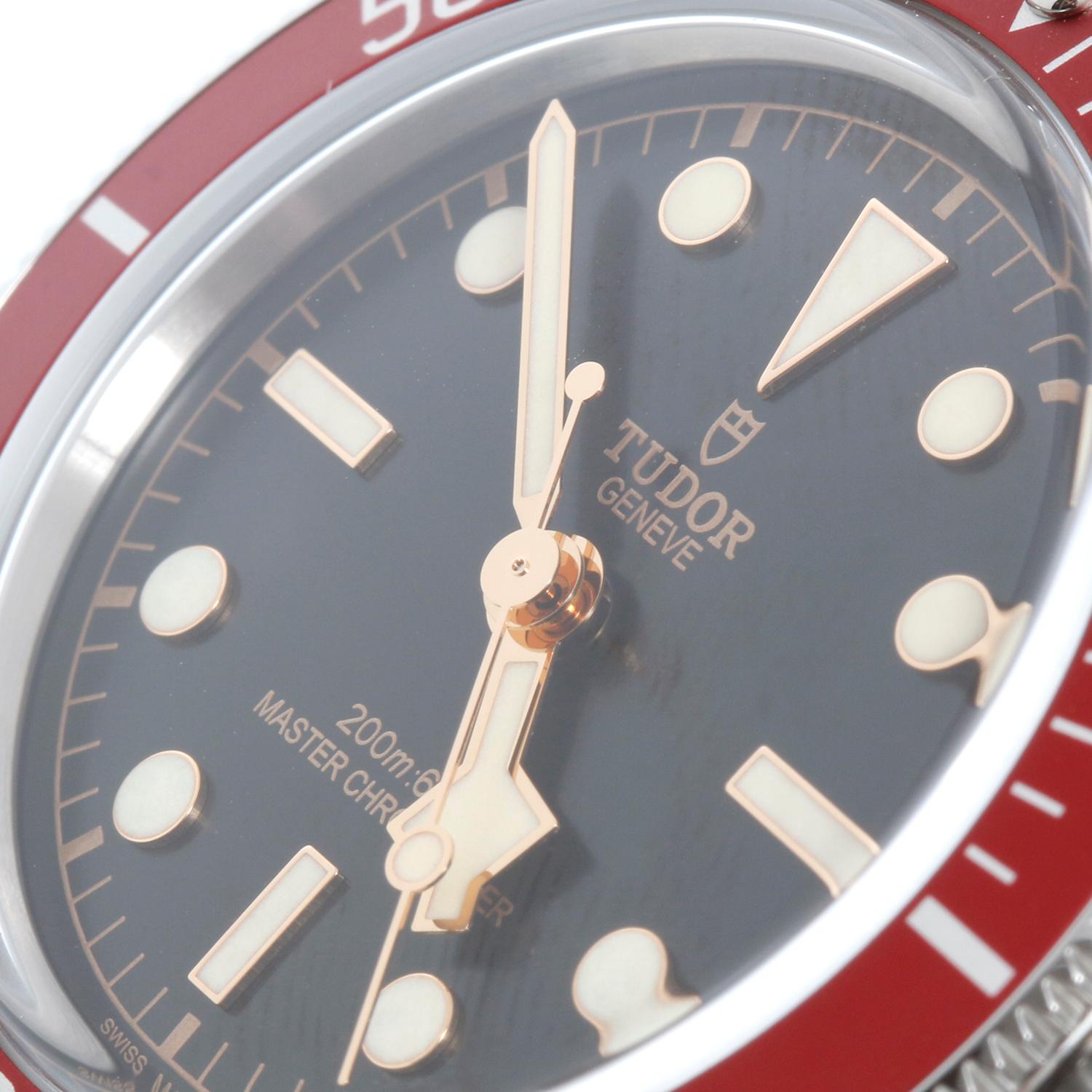 Tudor Black Bay Burgundy Men's Stainless Steel Watch 7941A1A0RU 1