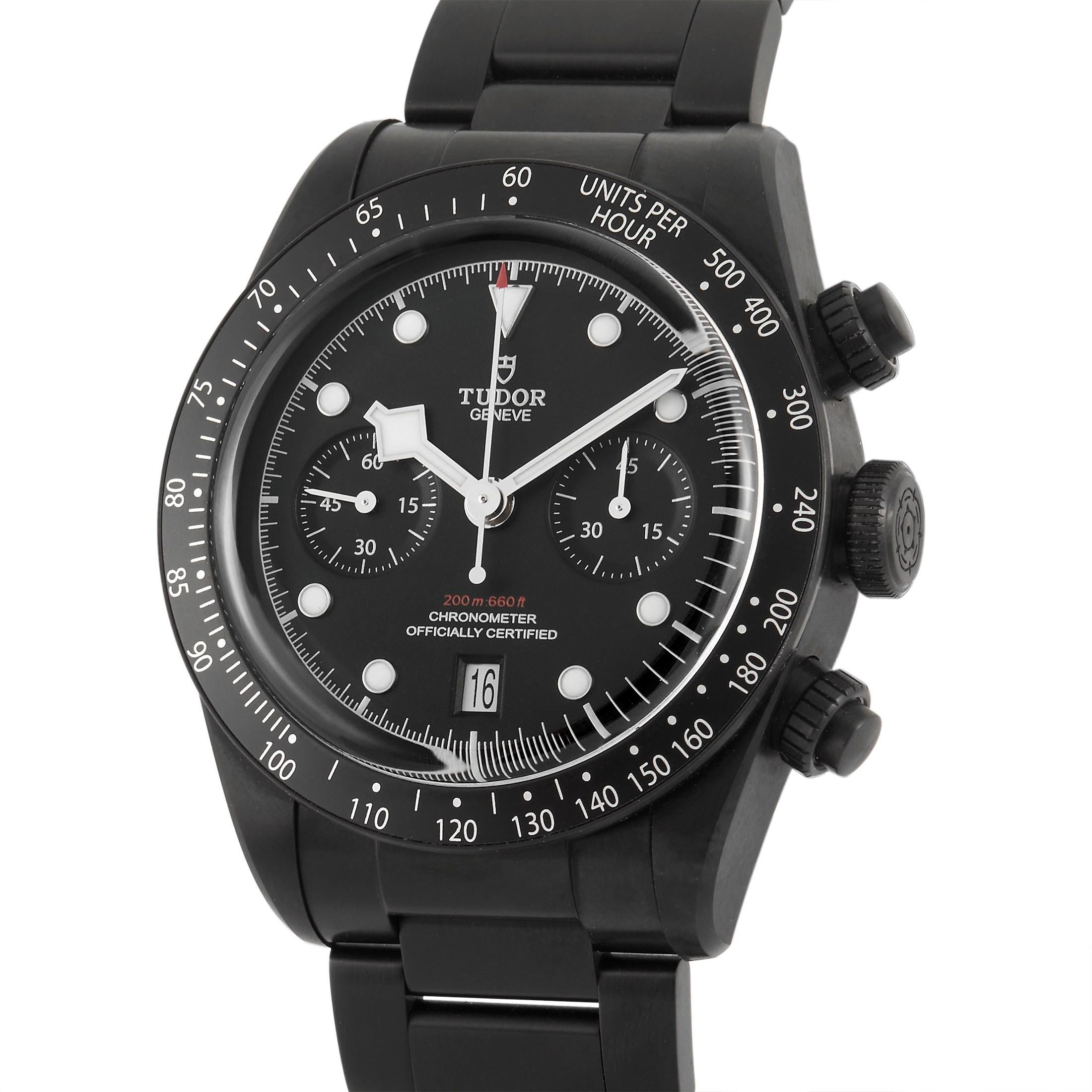 Tudor Black Bay Chrono Dark Watch 79360DK at 1stDibs