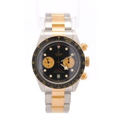 Tudor Black Bay Chrono S&G 79363N 41mm Black Dial Two Tone Watch Full Set
