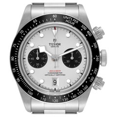 Tudor Black Bay Chronograph Panda Dial Steel Mens Watch 79360 Box Card