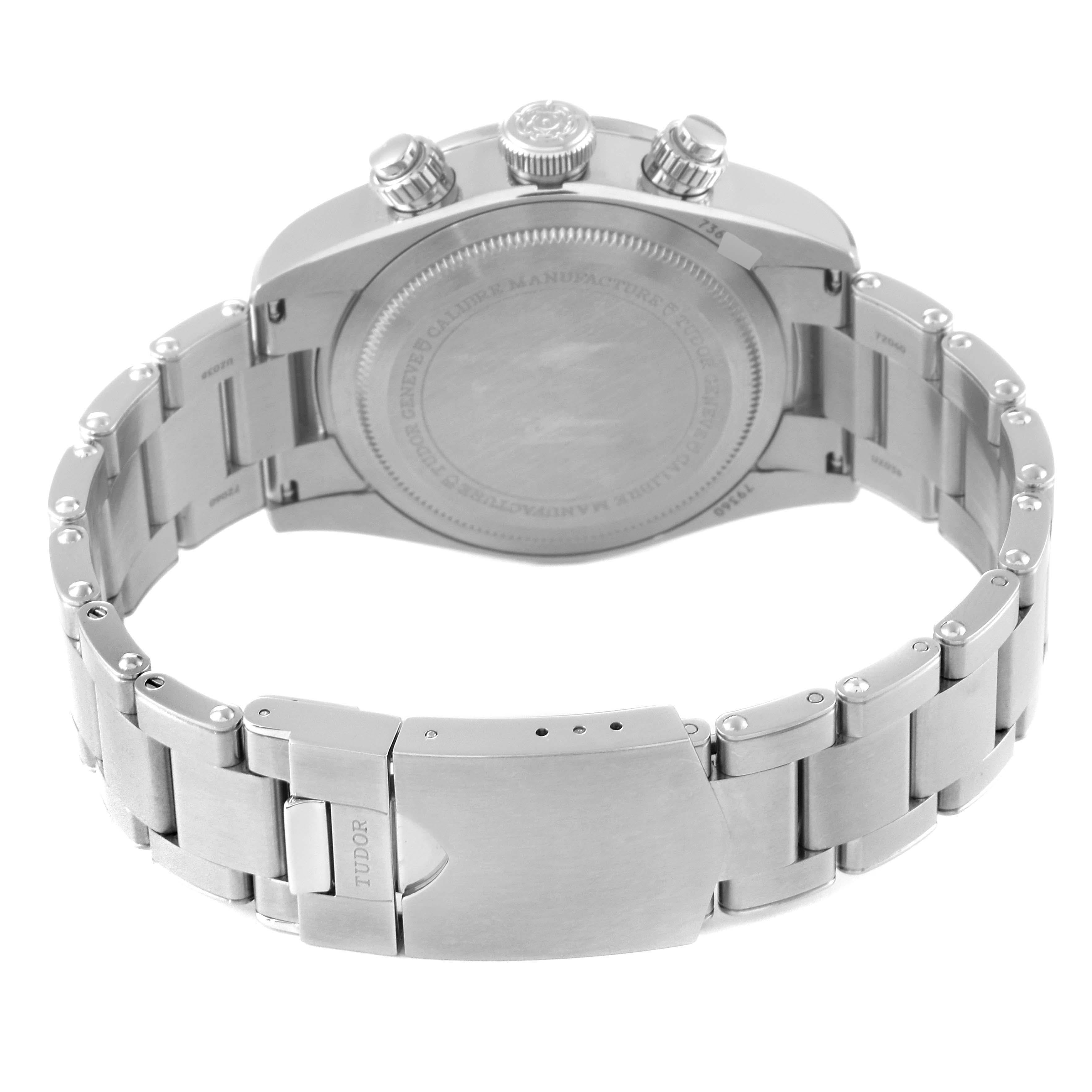 Tudor Black Bay Cronografo Panda Quadrante Acciaio Orologio Uomo 79360 Non Indossato 1