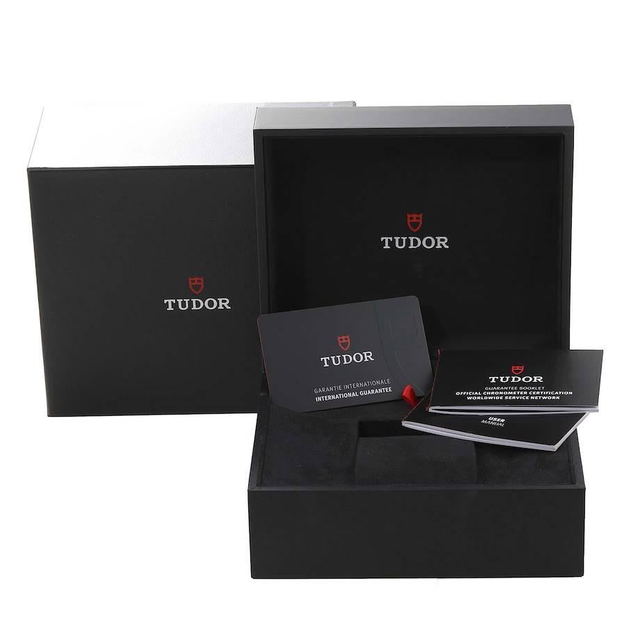 Tudor Black Bay Chronograph Reverse Panda Dial Steel Mens Watch 79360 Box Card For Sale 5