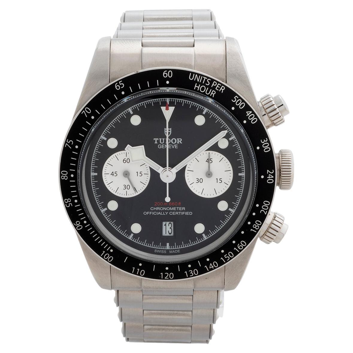 Tudor Black Bay Chronograph Wristwatch ref 79360N. Black Panda Dial, Year 2022.