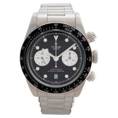 Montre-bracelet chronographe Tudor Black Bay ref 79360N. Cadran Panda noir, année 2022.