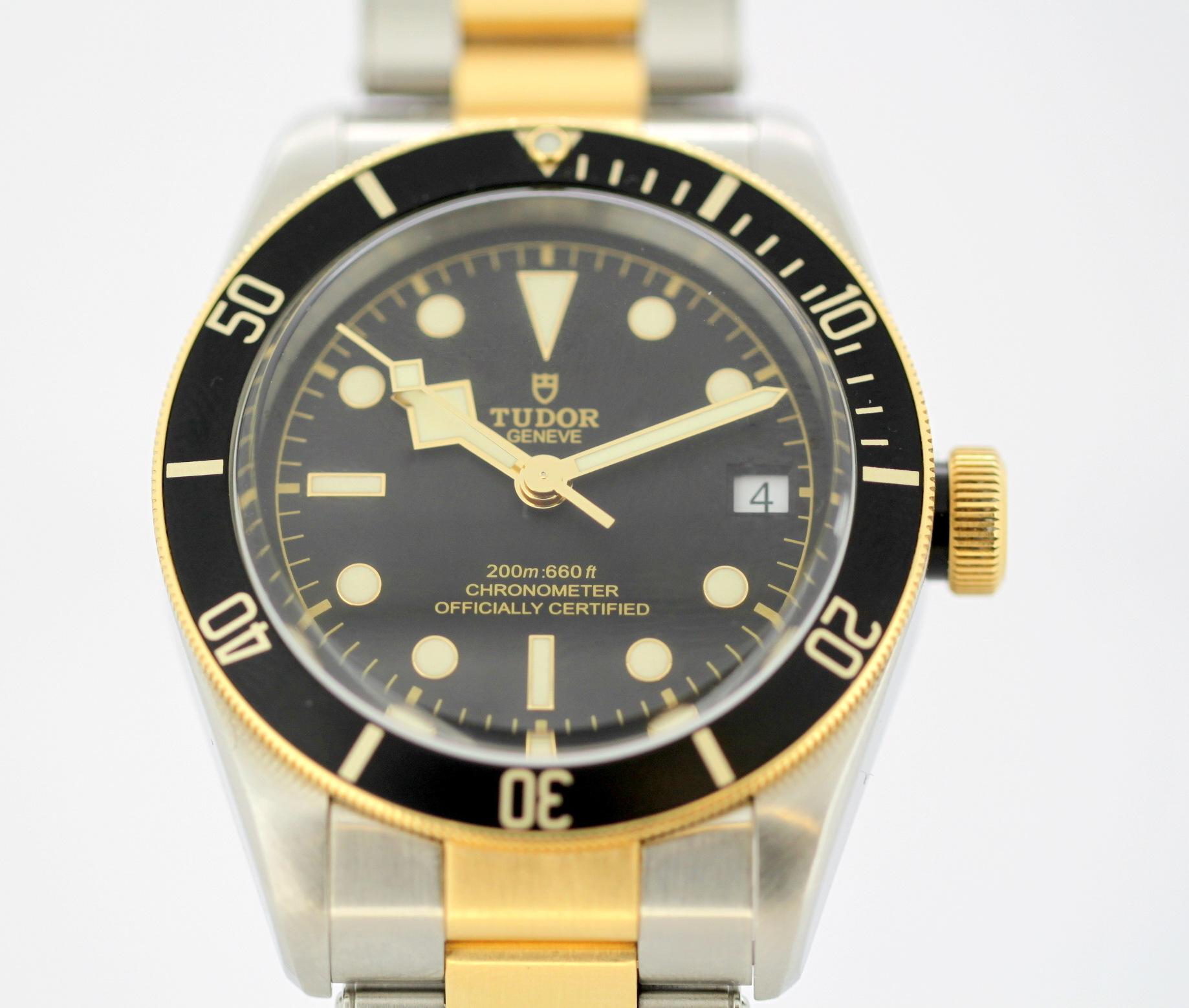 tudor black bay two tone