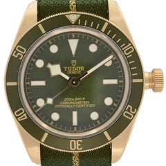 Tudor Black Bay Fifty-Eight 18K Yellow Gold Green Dial Mens Watch 79018V
