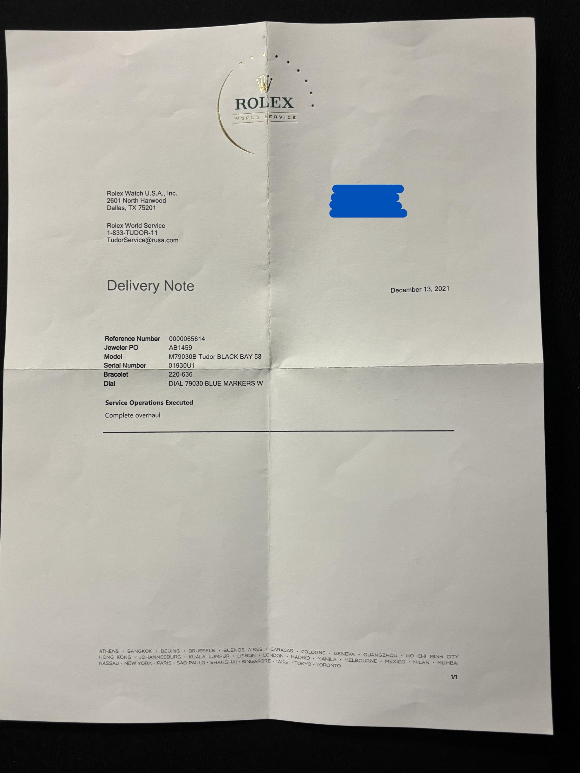 Tudor Black Bay Fifty Eight 58 Sub Navy Blue - Nuovo da collezione con astuccio & carta in vendita 7