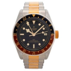 Tudor Black Bay GMT aka 'Root Beer' Ref 79833. 41mm Case, Steel/Gold Bracelet..
