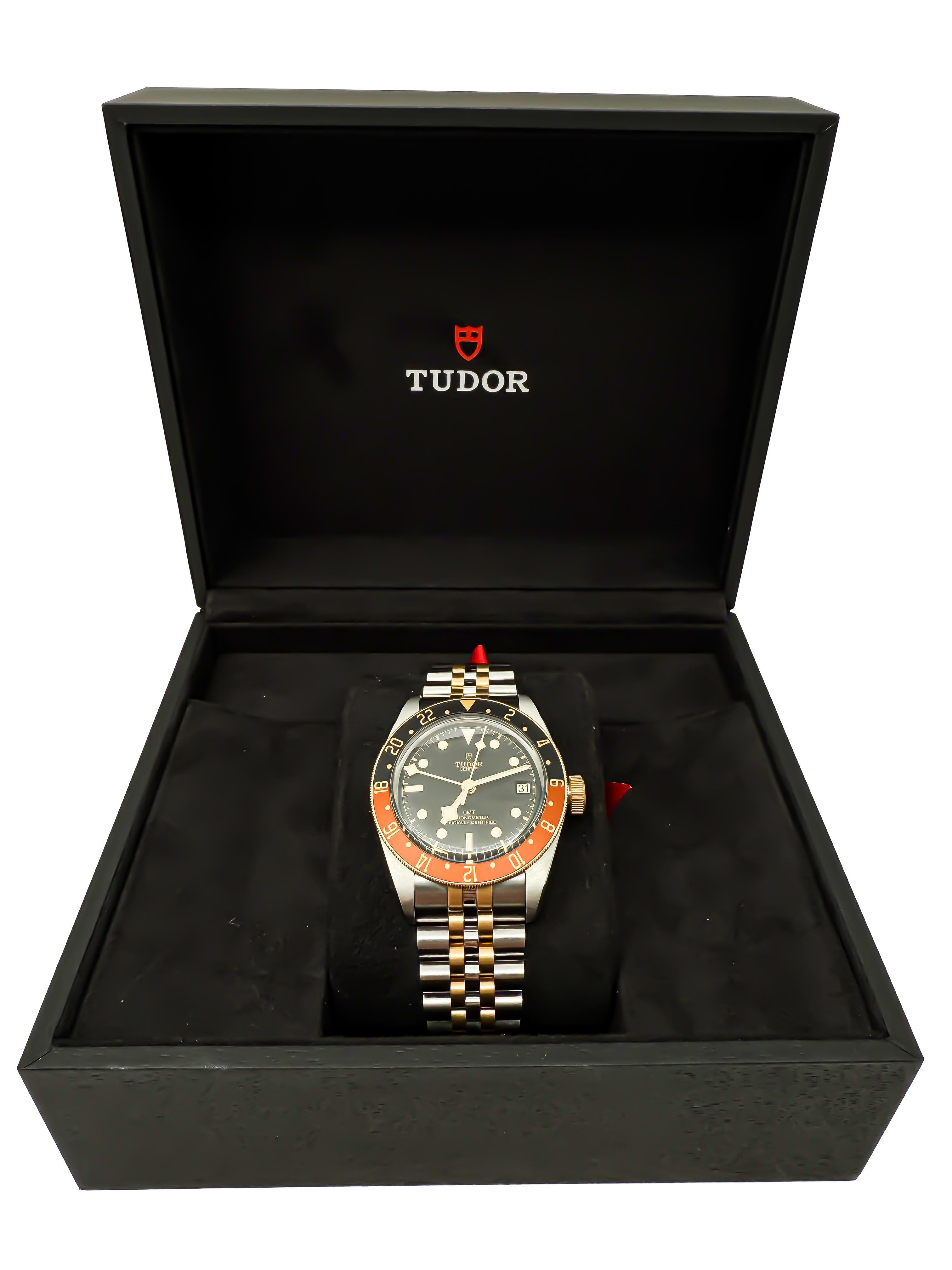 Tudor Black Bay GMT Ref. 79833MN – Gold/Steel  Automatic  GMT Function  Full 2