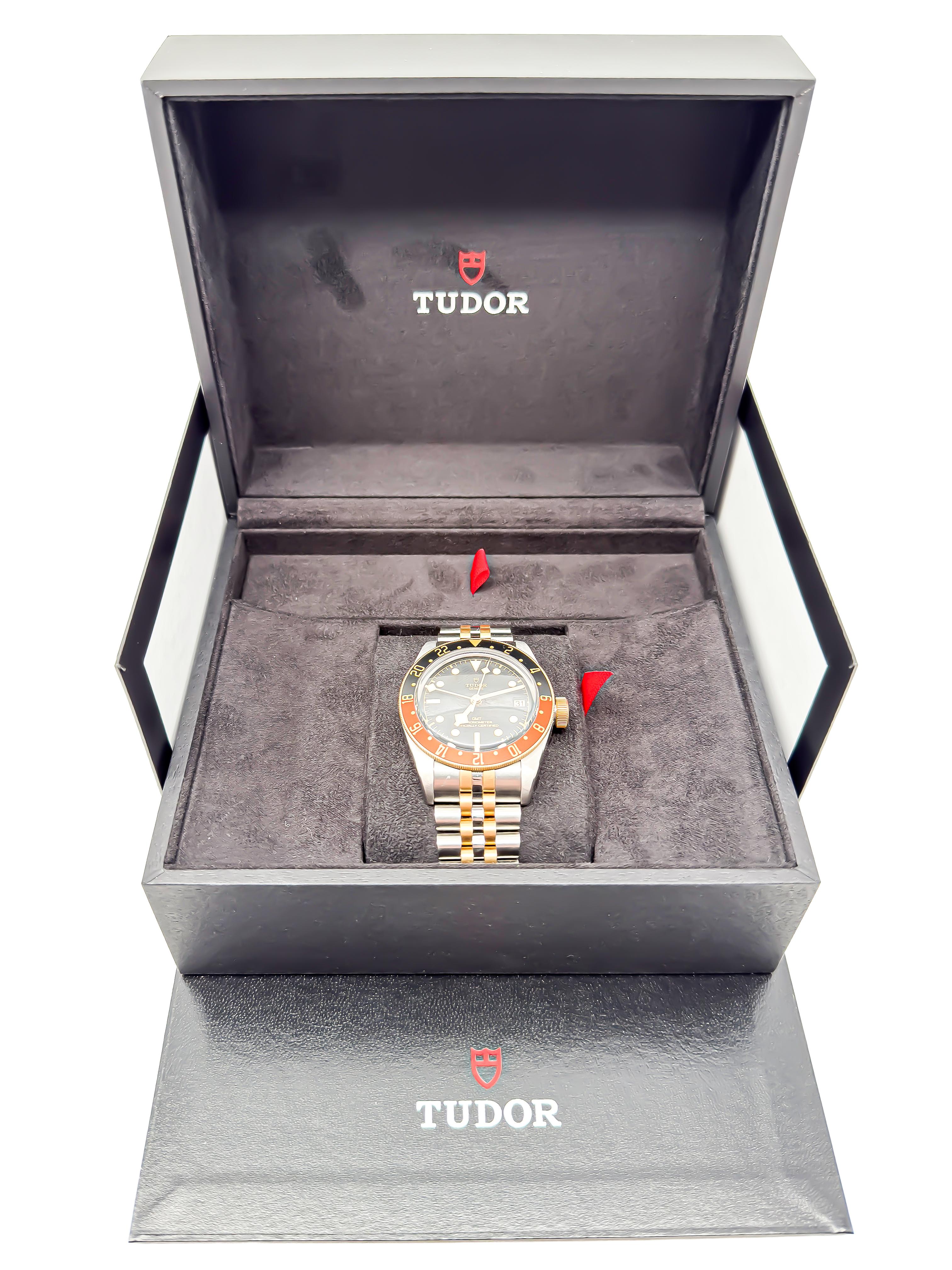 Tudor Black Bay GMT Ref. 79833MN – Gold/Steel  Automatic  GMT Function  Full 3