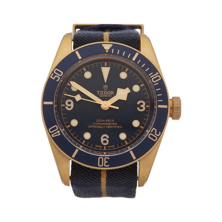 Tudor Black Bay Heritage Bucherer Blue Bronze 79250BB at ...