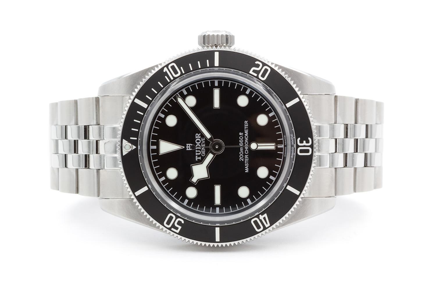 We are pleased to offer this Brand New Unworn 2024 Tudor Black Bay Jubilee Mens Watch 7941A1A0NU with 5-year manufacturer warranty dated October 2024. This watch features a 41mm stainless steel case, Calibre MT5602-U automatic movement with 70-hour