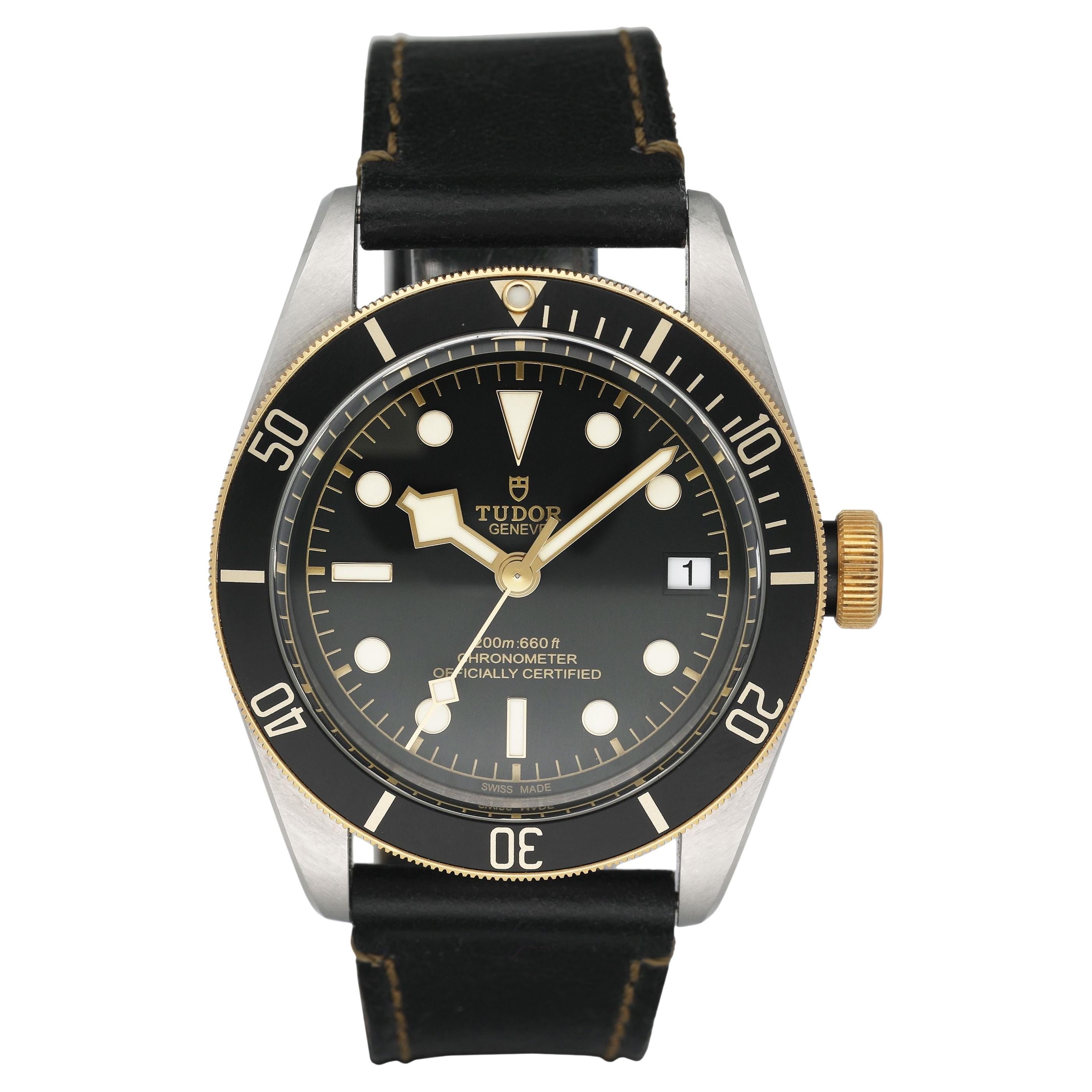 Tudor Black Bay M79733N Black Dial Mens Watch Box Papers