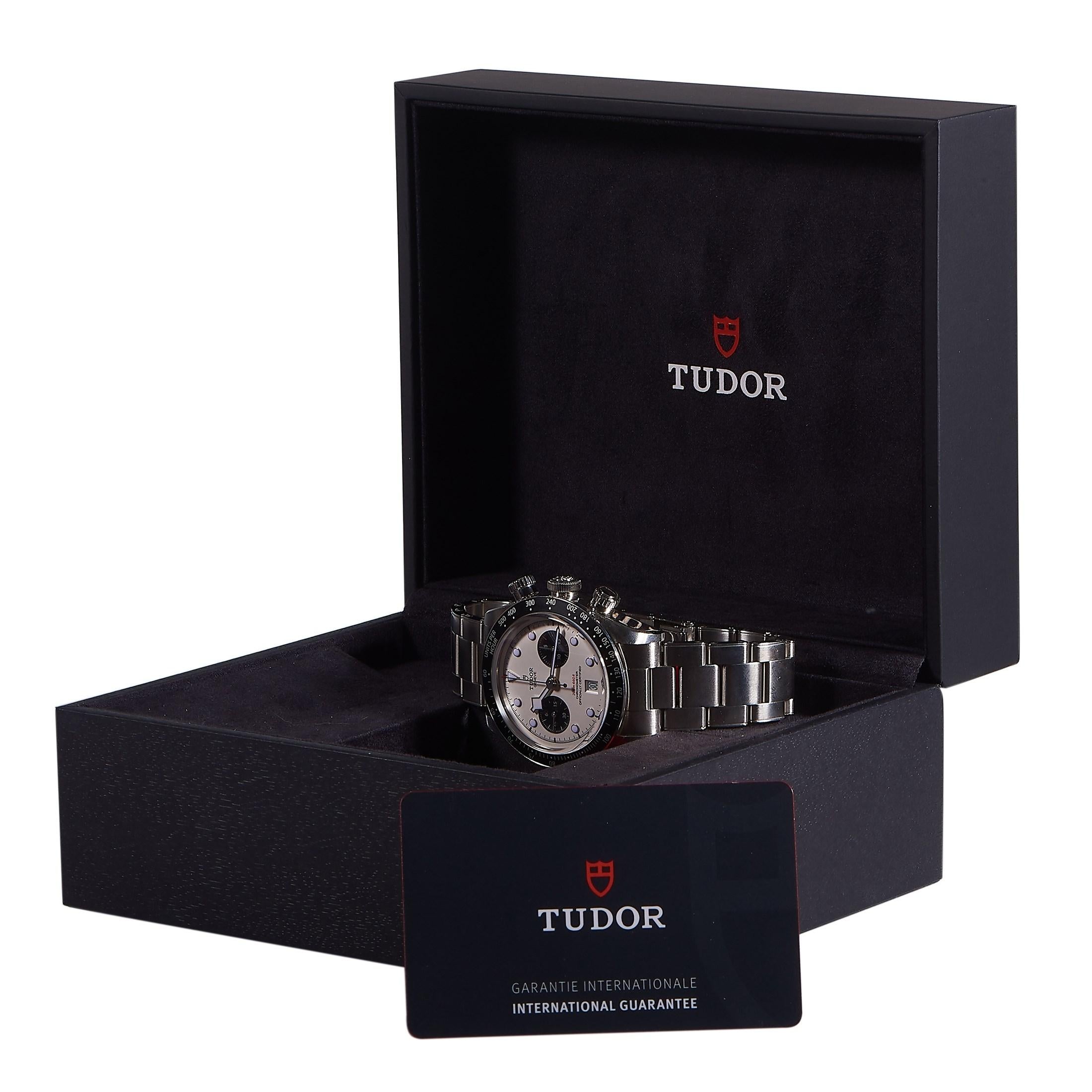 Tudor Black Bay Panda Chronograph Watch M79360N-0002 In Excellent Condition In Southampton, PA