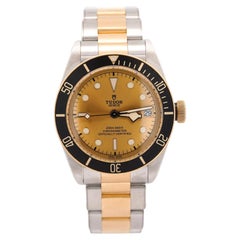 Tudor Black Bay S&G Two-Tone Champagne Dial Automatic Diver Watch Full Set