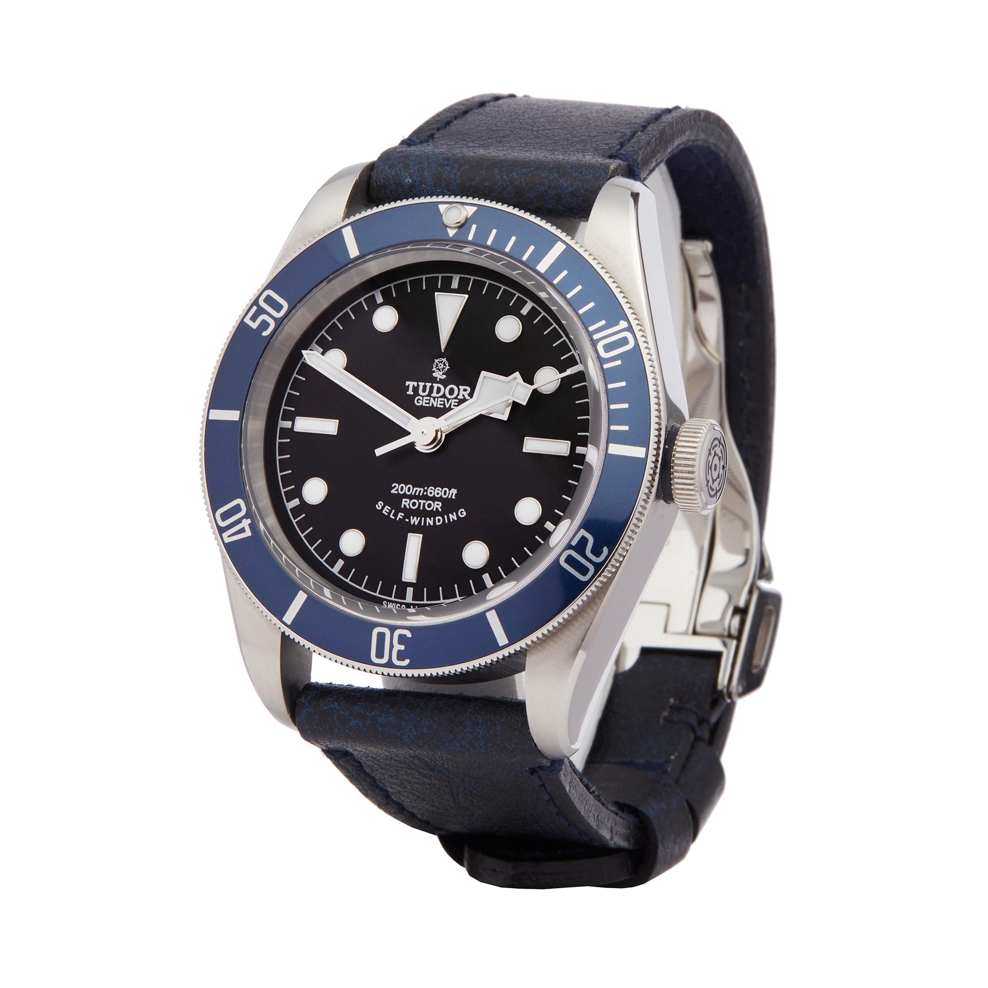 Ref: COM2260
Manufacturer: Tudor
Model: Black Bay
Model Ref: 79220B
Age: July 2018
Gender: Mens
Complete With: Box, Manuals, Guarantee, Tags
Dial: Black Other
Glass: Sapphire Crystal
Movement: Automatic
Water Resistance: To Manufacturers