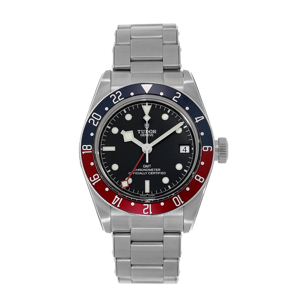 Tudor Black Bay Stainless-Steel GMT Pepsi Bezel Diver Watch 79830RB For Sale