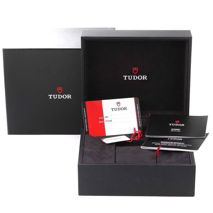 Tudor Black Bay Steel Yellow Gold Black Dial Mens Watch 79733 Box Card 6