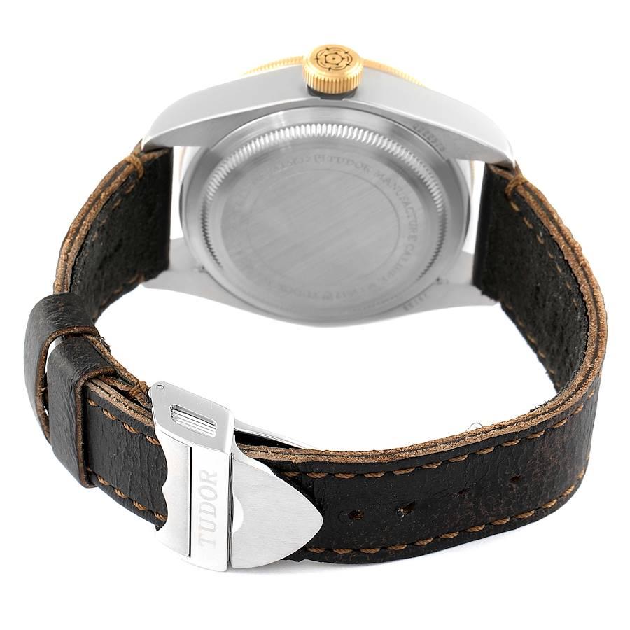 Tudor Black Bay Steel Yellow Gold Black Dial Mens Watch 79733 Box Card 3