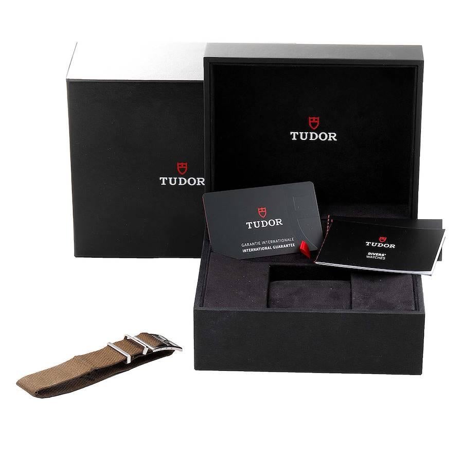 Tudor Black Bay Steel Yellow Gold Black Dial Mens Watch 79733 Box Card 5