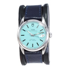 Tudor by Rolex Stainless Steel Watch with a Tiffany Blue Dial